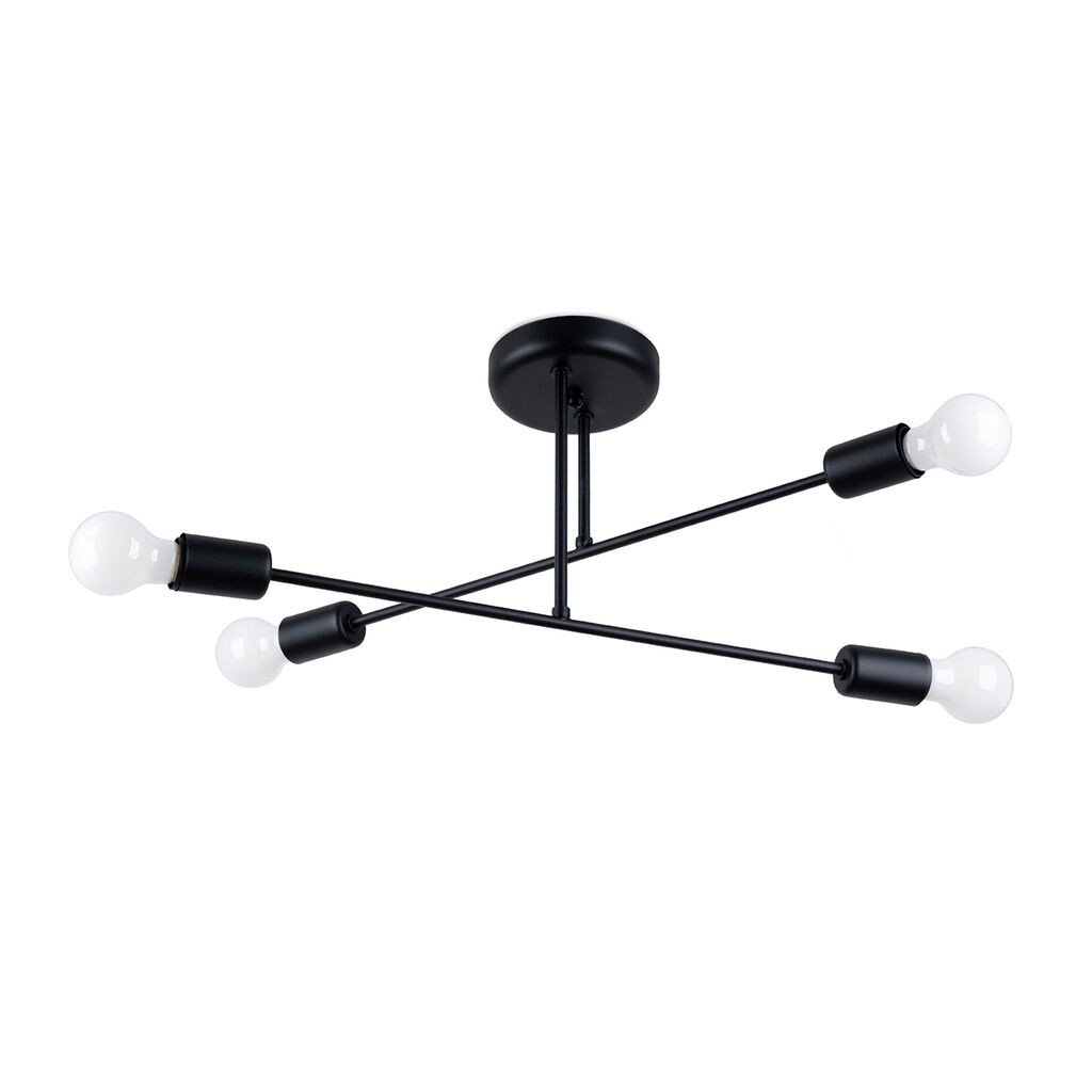 

Люстра NORAH 4 черная 4xE27 15W сталь 27x43x60см Sollux Lighting, черный