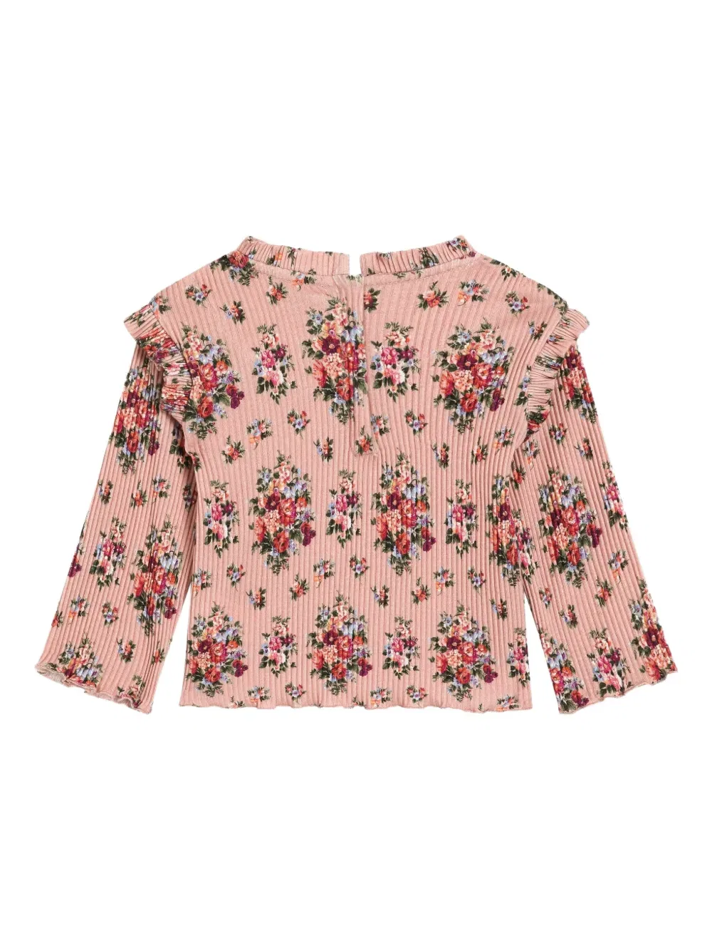 Топ с оборками и цветочным принтом Dolce & Gabbana Kids, розовый — фото 2