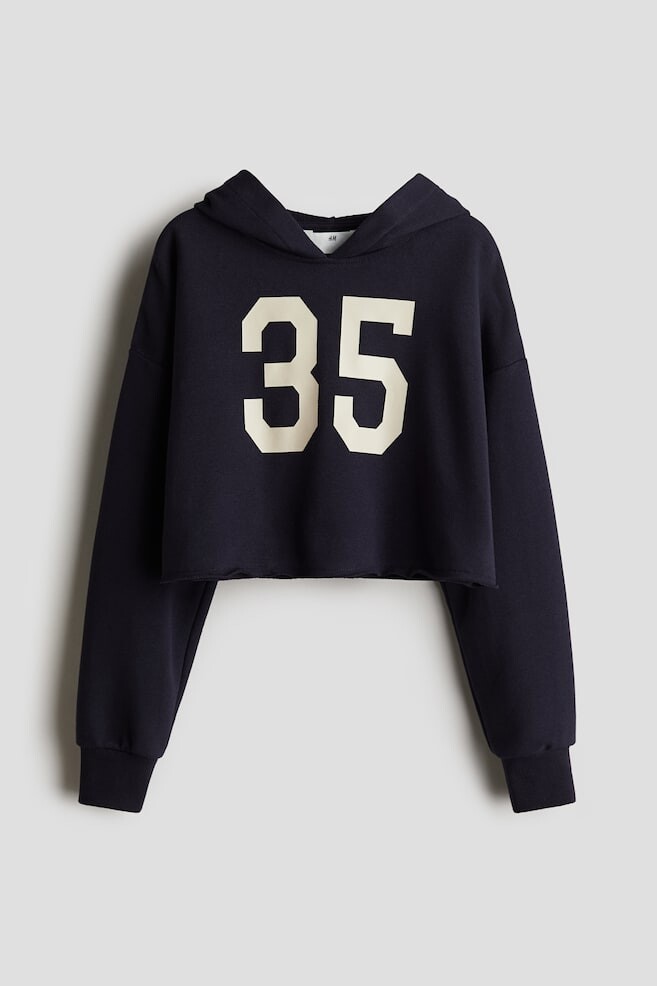 

Короткая толстовка с капюшоном с принтом H&M, мультиколор