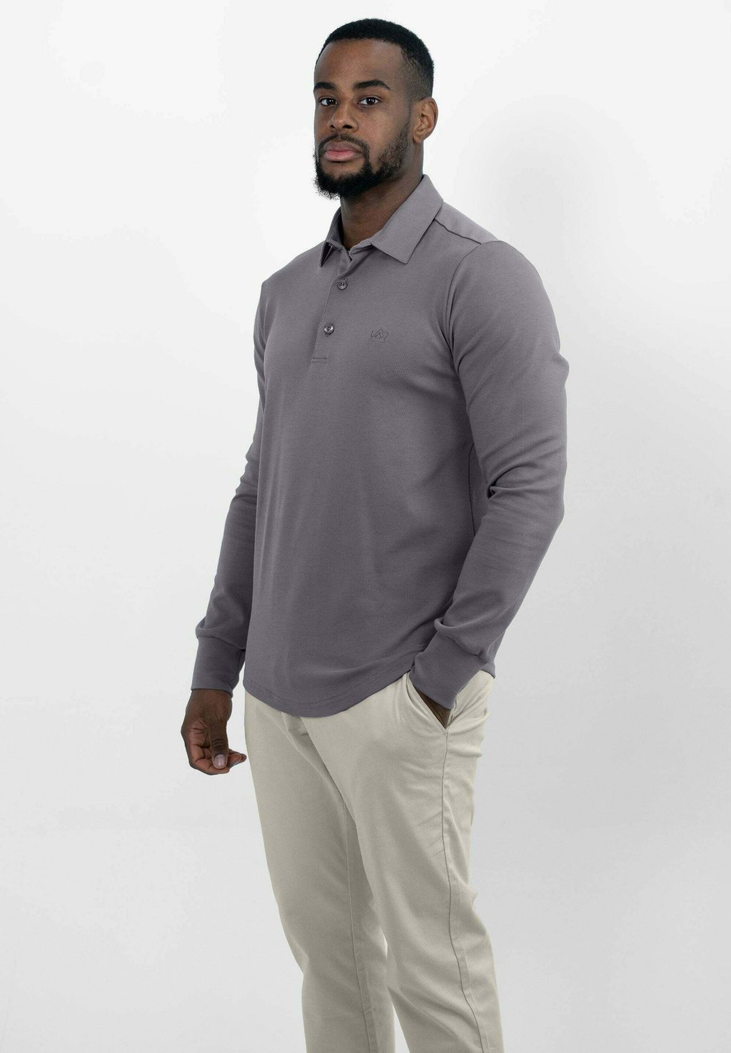 

Лонгслив Polo shirt Vercate, серый