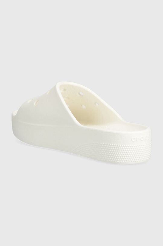 Классические шлепанцы на платформе Crocs, белый — фото 3