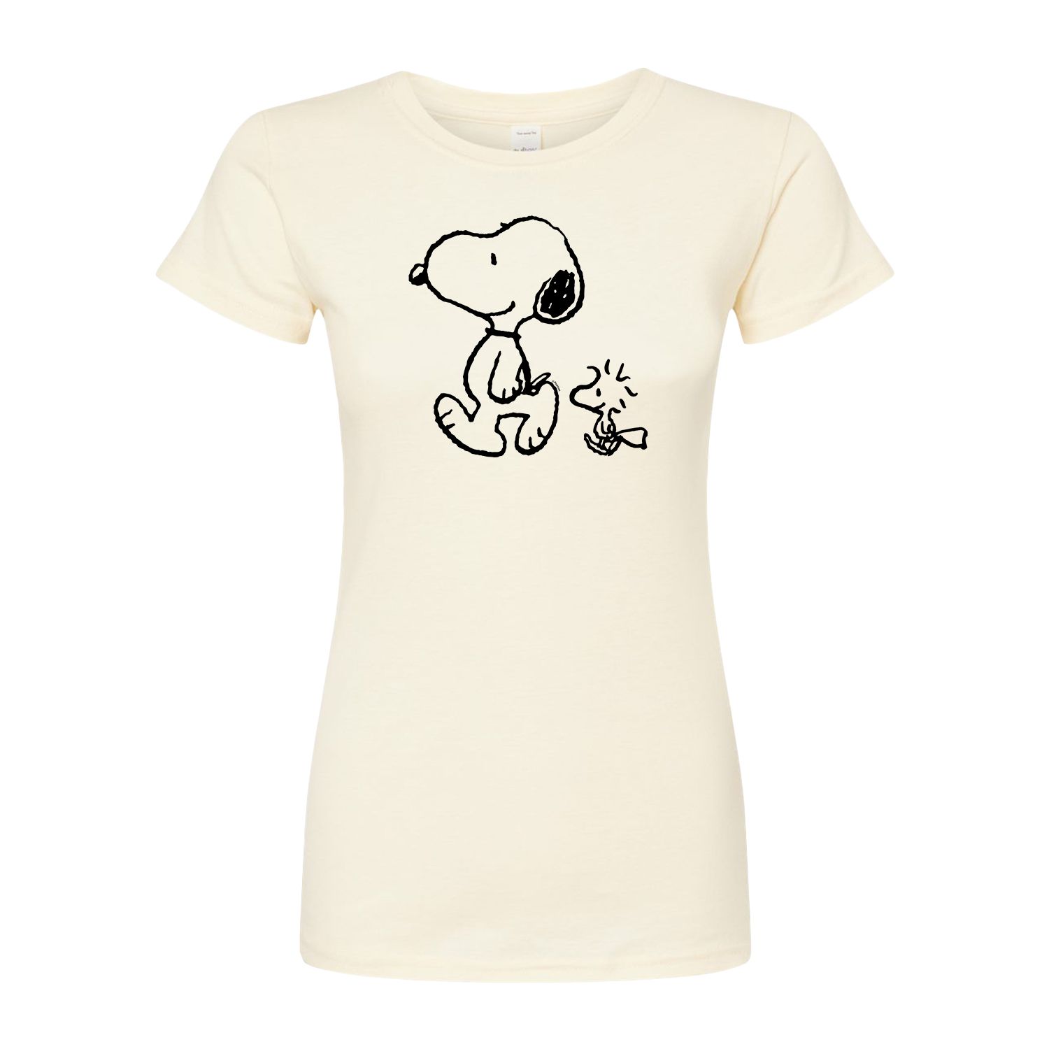 

Облегающая футболка Juniors' Peanuts Snoopy Woodstock Licensed Character