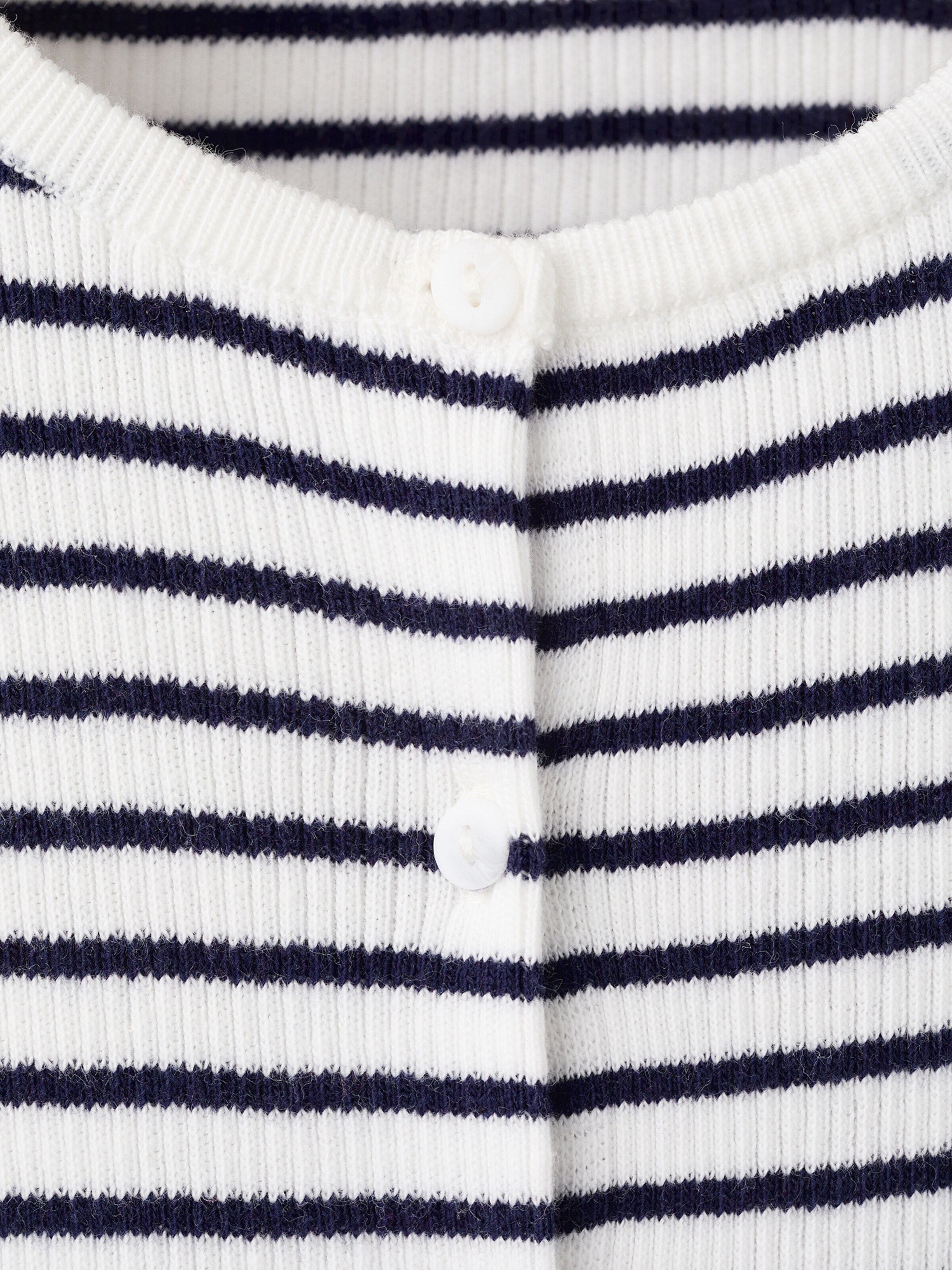 MANGO KIDS Кардиган 'LEA' вязаный в цвете Off White — фото 3