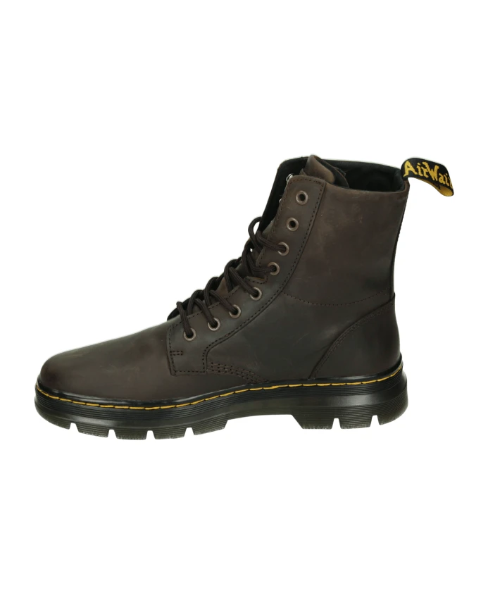 Коричневые кожаные повседневные туфли средней высоты Dr. Martens, коричневый — фото 3