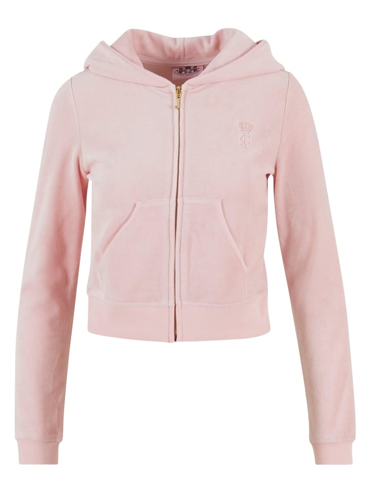 

Худи на молнии Juicy Couture в конфетно-розовом цвете Juicy Couture