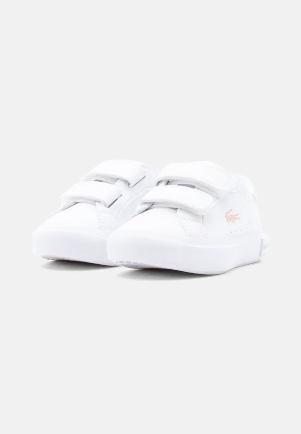 Детские кроссовки унисекс powercourt blush Lacoste, White/Light Pink — фото 2
