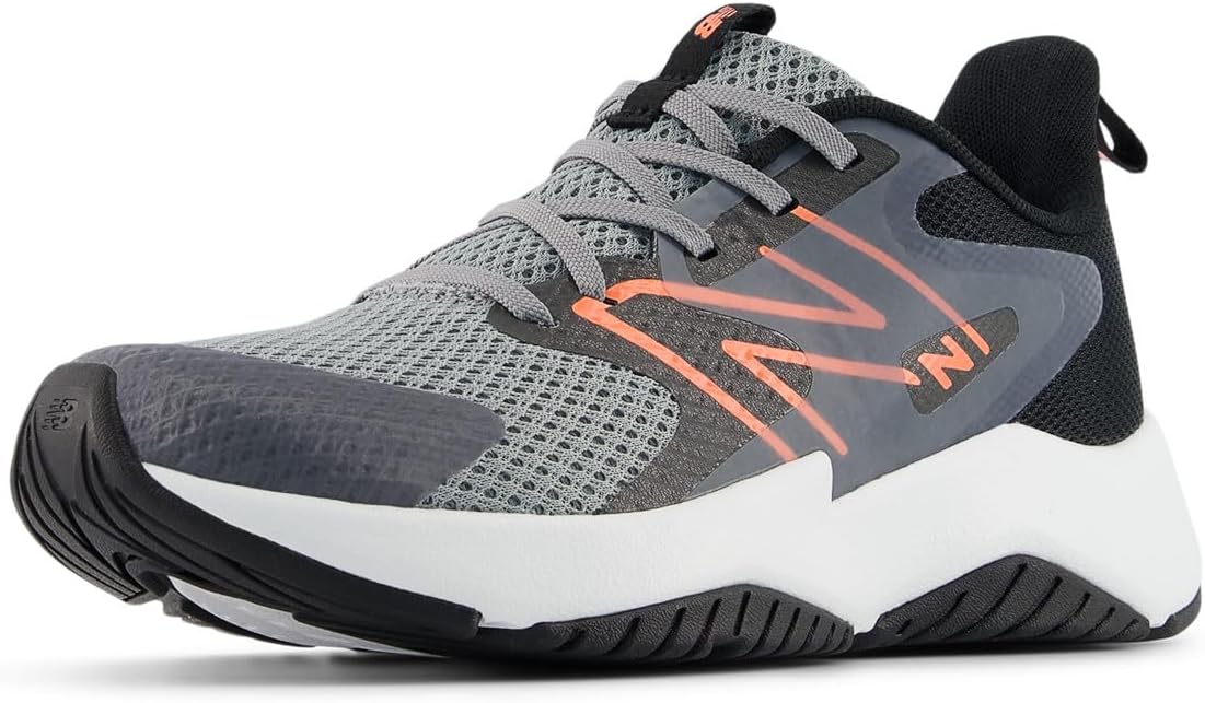 

Кроссовки для бега New Balance Kids' Rave Run V2 на шнуровке, черный/серый
