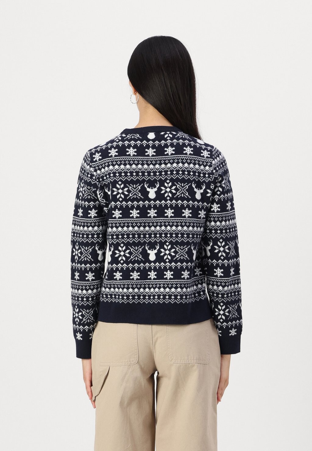 

Джемпер ONLXMAS WINTER O NECK ONLY, темно-синий