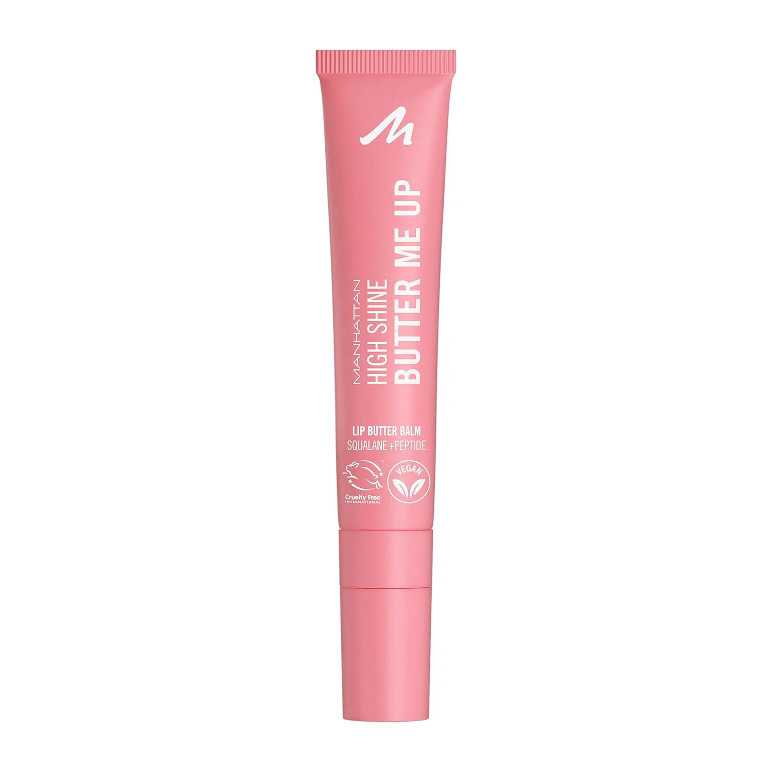 Тинтованный бальзам для губ «High Shine Butter Me Up Lip Butter Balm» от Manhattan, оттенок 002 Bubble Gum Manhattan, 002 Bubble Gum — фото 2