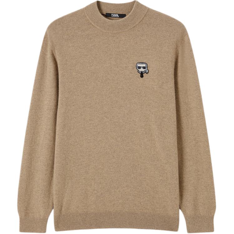 

KARL LAGERFELD FW25 Кашемировый свитер мужской KARL LAGERFELD / Karl Lagerfeld Jeans, хаки