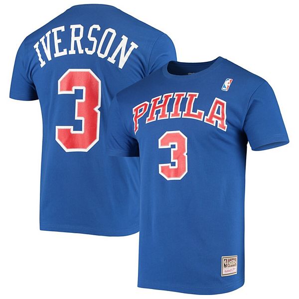 

Футболка Mitchell & Ness Allen Iverson Philadelphia 76ers Hardwood Classics Unbranded