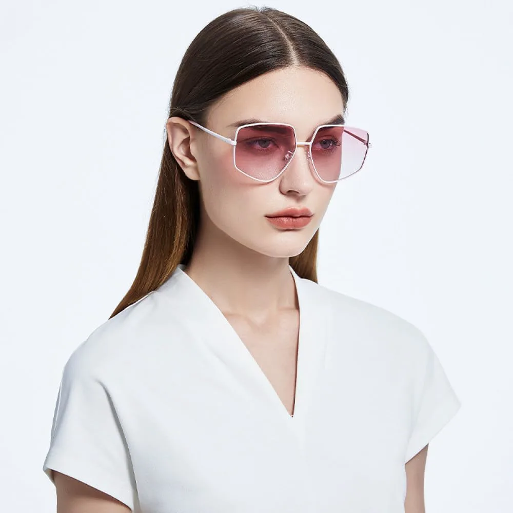 

Поляризованные солнцезащитные очки, аксессуары для женщин, очки для активного отдыха, мужские очки Polygon UV400, металлическая большая оправа LANGSER, 4.purple Blue