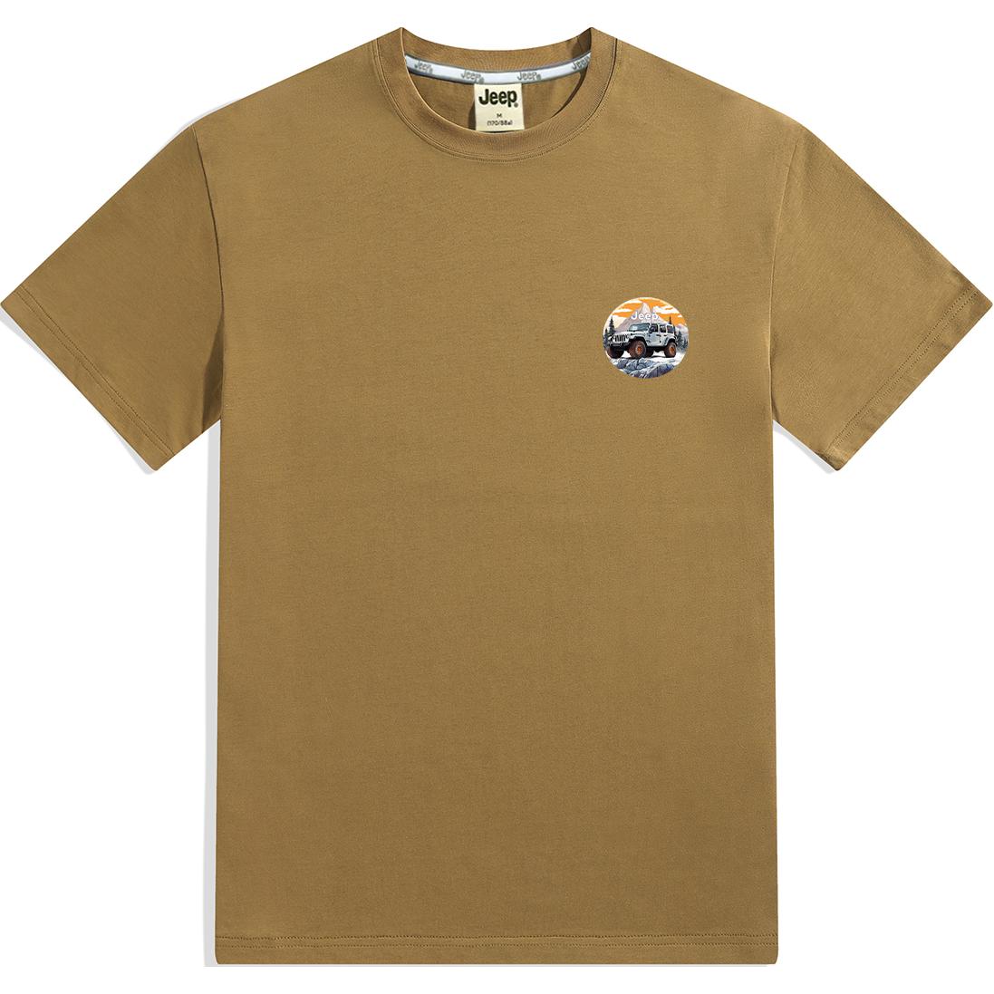 

Футболка Unisex Crew Neck Moderate Jeep, mustard желтый