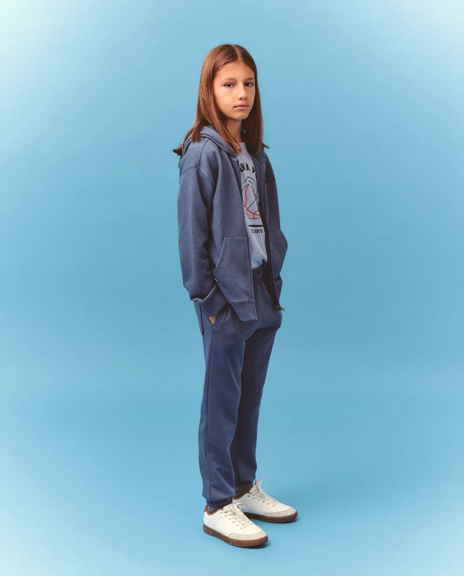 Детские брюки из однотонного флиса Kids El Corte Inglés, синий