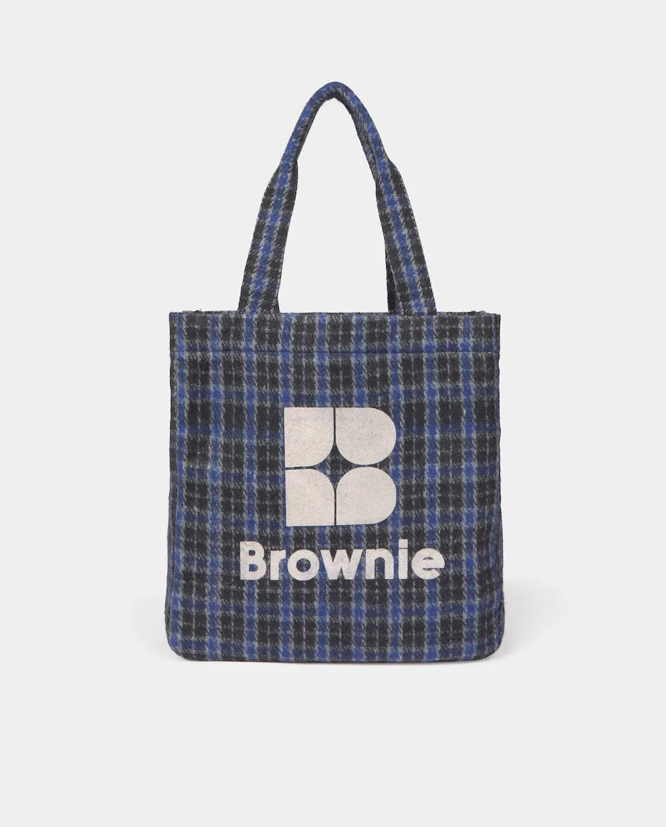 

Клетчатая сумка-шоппер Brownie, мультиколор
