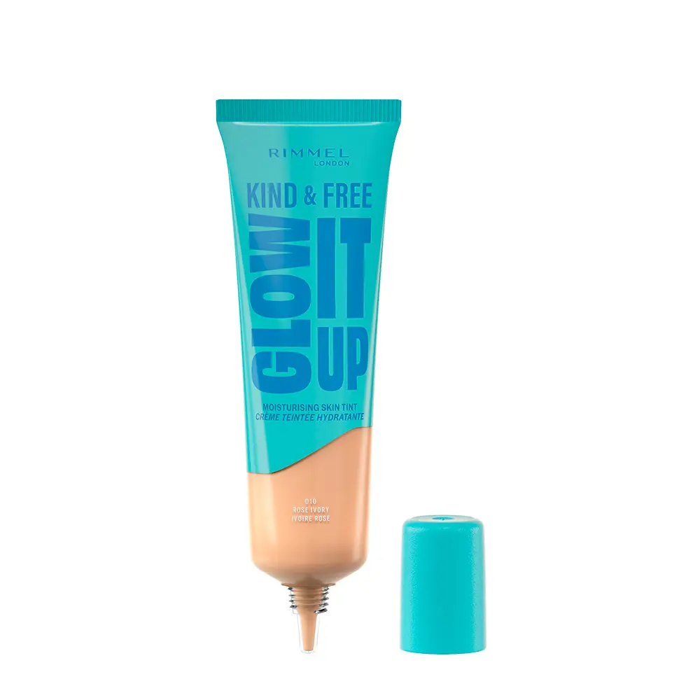 Праймер Kind & free glow it up base líquida Rimmel London, цвет 010-Rose Ivory, 30 мл. — фото 2