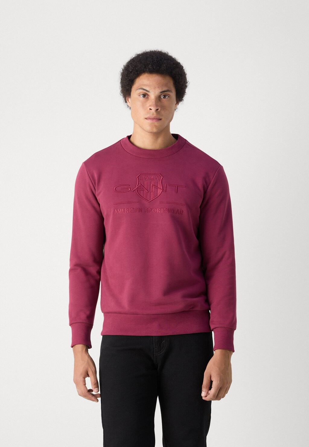 

Толстовка TONAL SHIELD C NECK GANT, Бордо
