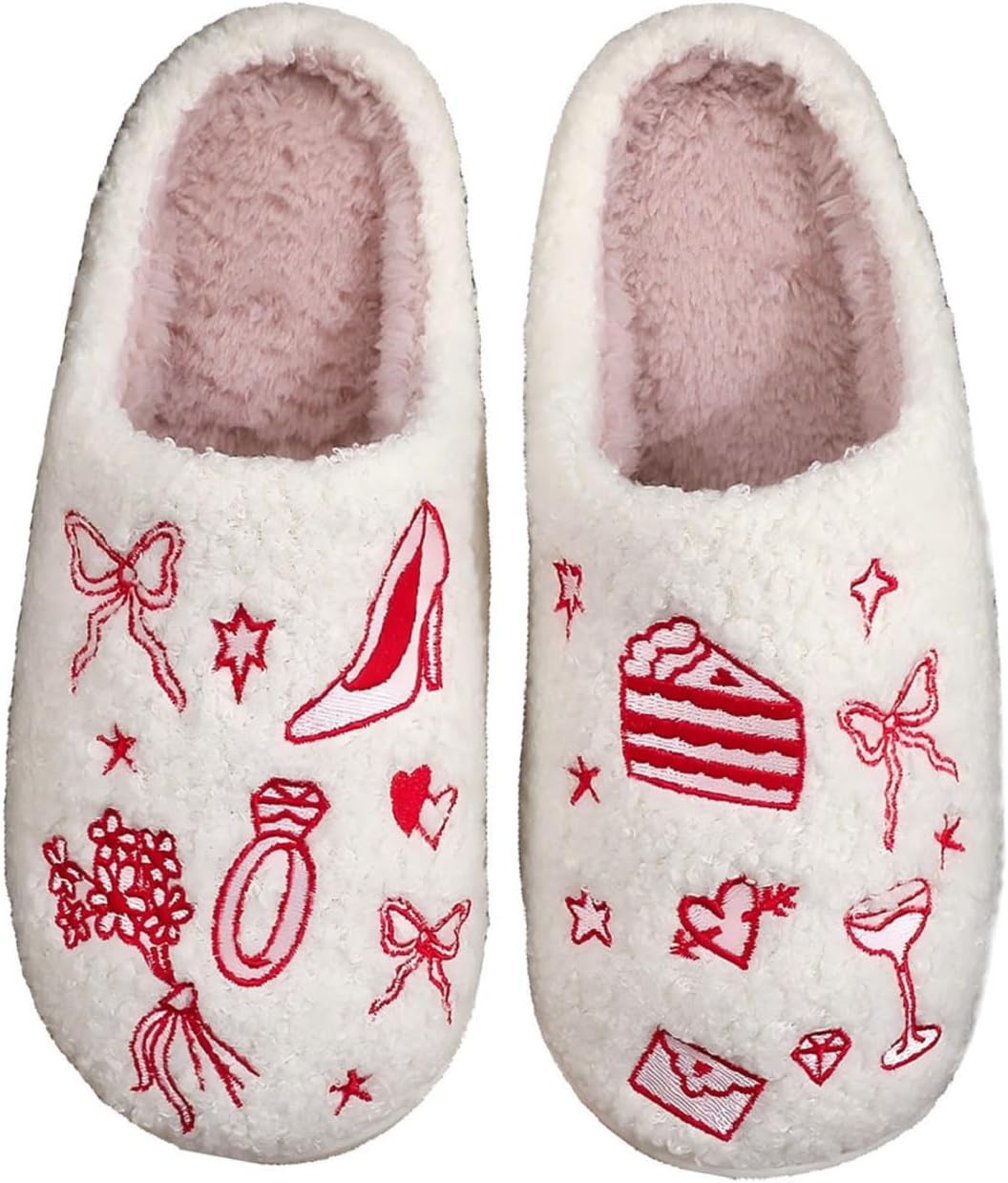 

Пушистые тапочки для женщин, мужские теплые уютные мягкие пушистые тапочки из пены с эффектом памяти, домашние тапочки с надеваниями, домашние тапочки для дома и на улице Wiretran, Cakes