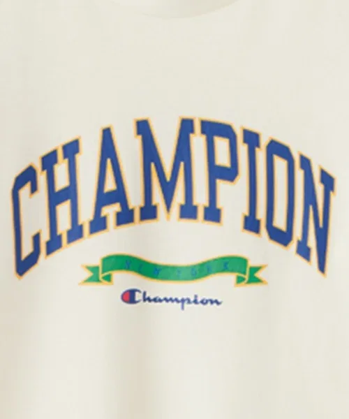 Комплект пижамный Champion CVC джерси, длинные рукав и брюки, айвори — фото 2