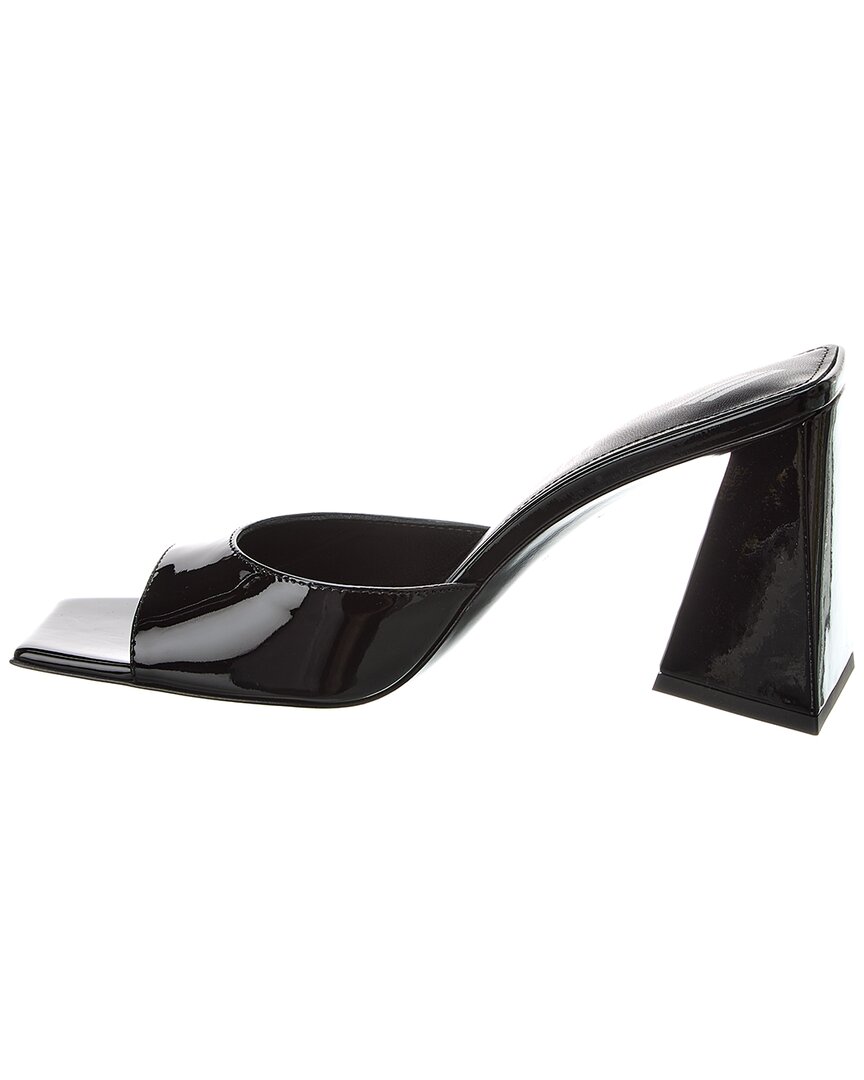 The Attico Mini Devon Patent Sandal, черный — фото 2