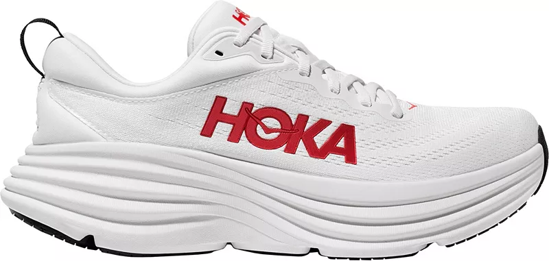 

Мужские кроссовки HOKA Bondi 8, цвет White/Vermillion
