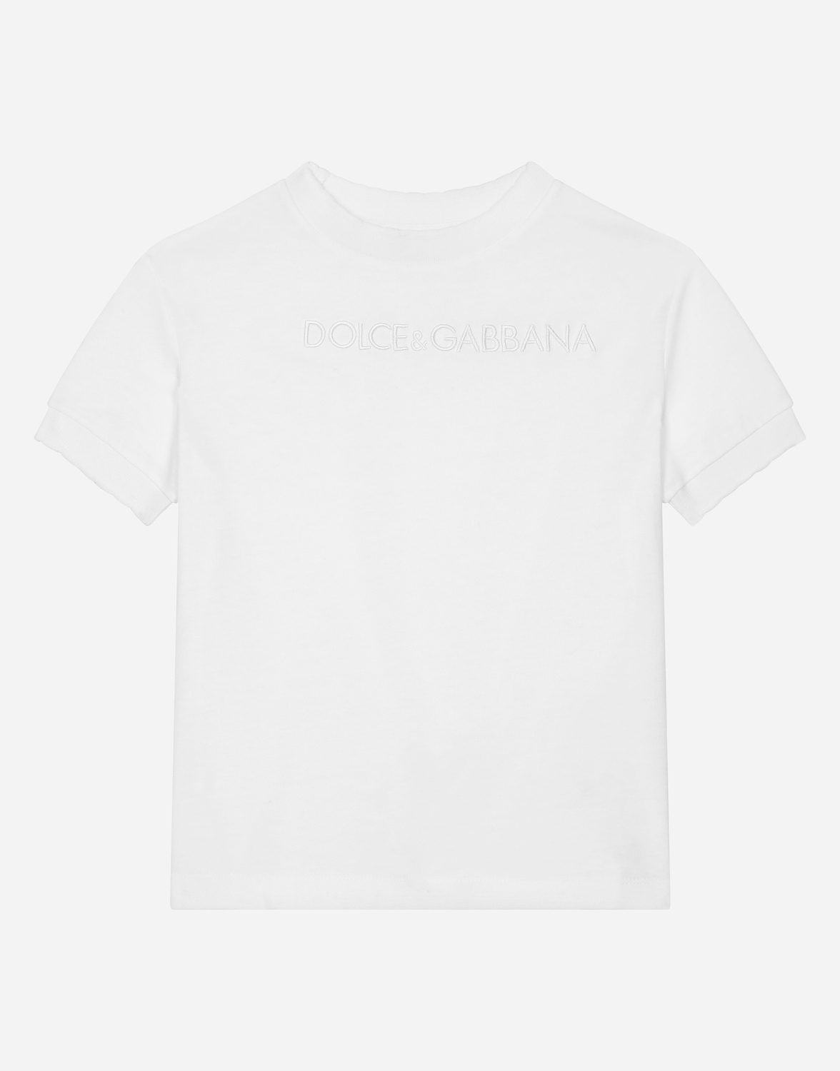 

Футболка из джерси с логотипом Dolce&Gabbana, белый