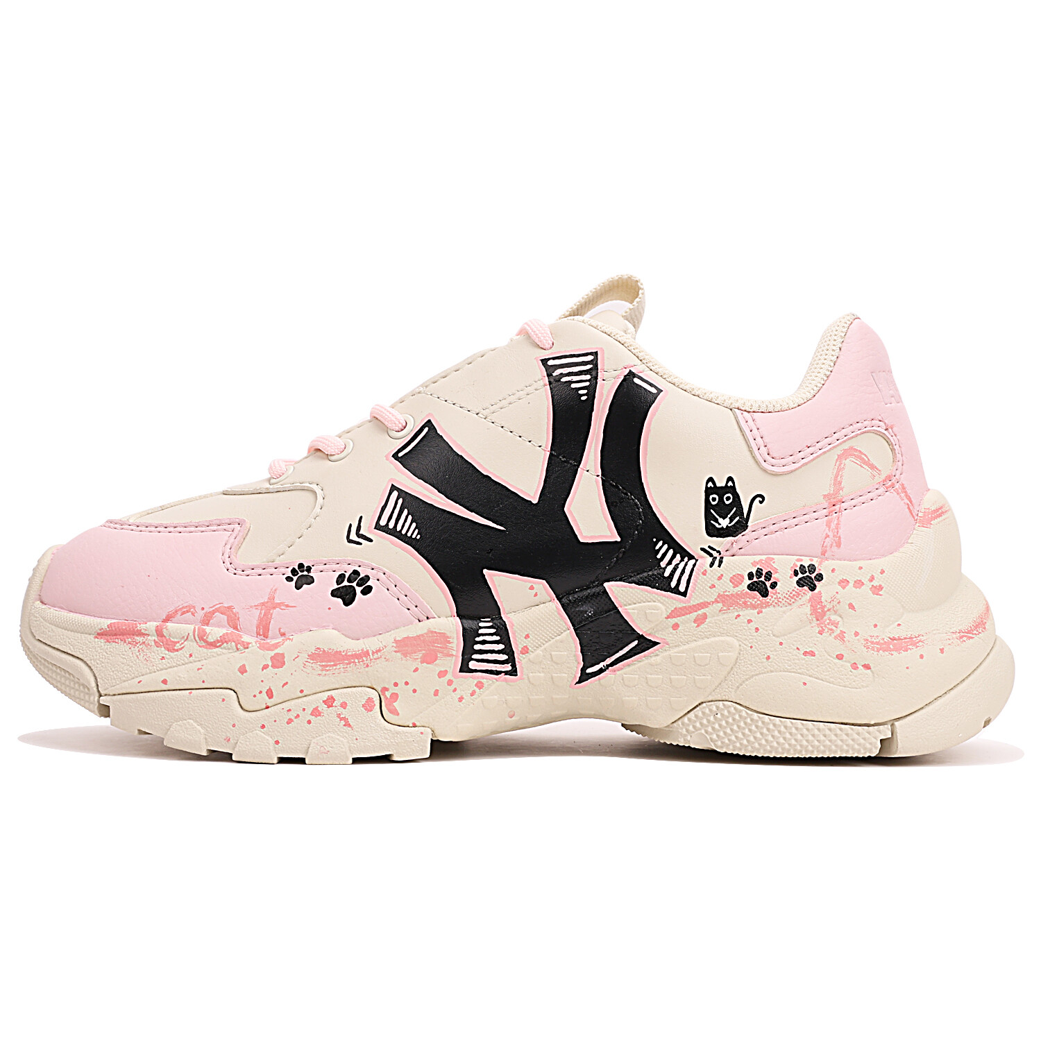 

Кроссовки MLB Big Ball Chunky Chunky Sneakers Unisex Low-top Light Beige, бежевый