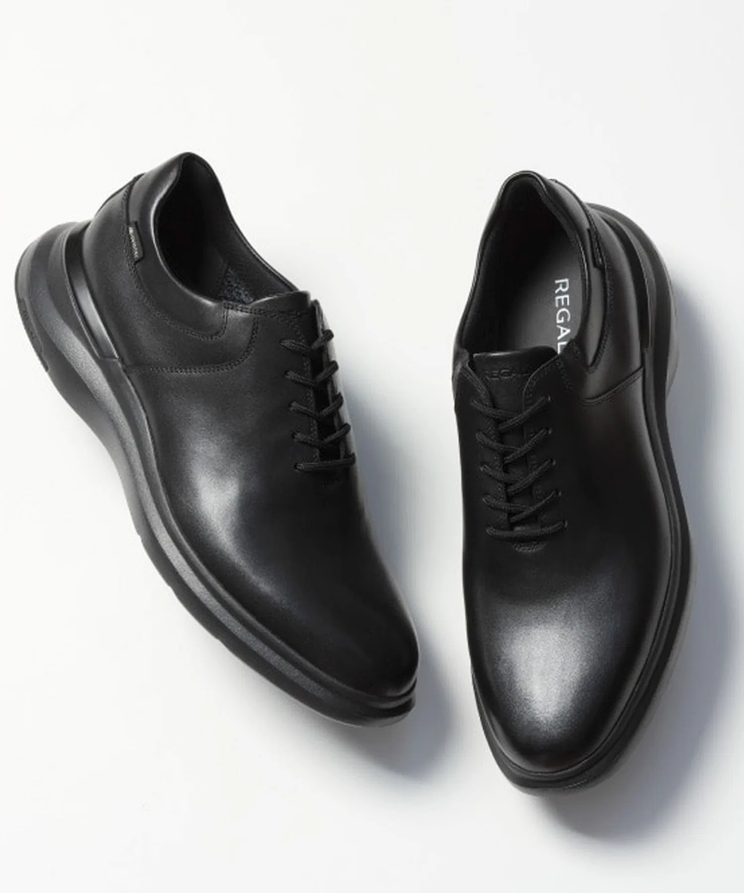 Мужские кожаные туфли REGAL 71HL GORE-TEX чёрные — фото 2