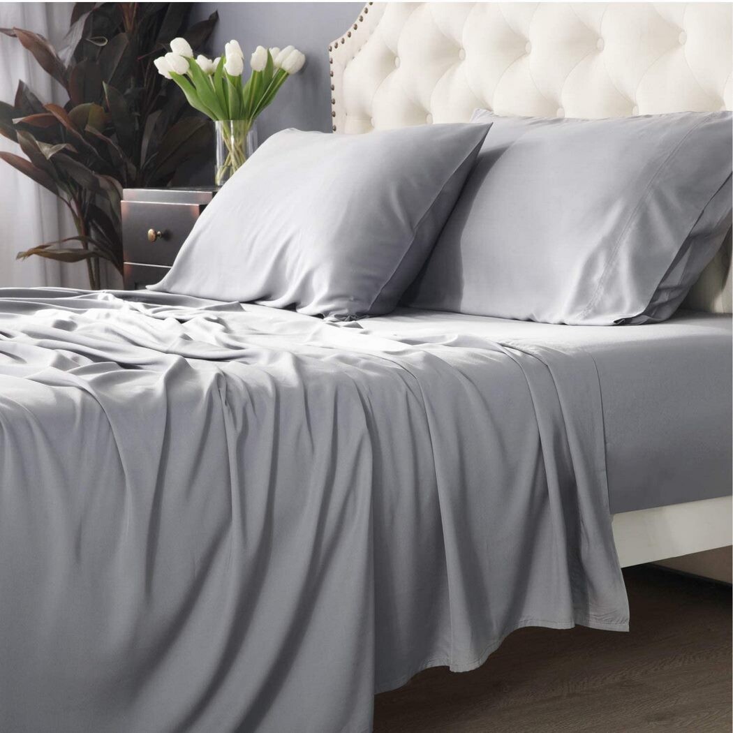 

Bibb Home 300tc Набор листов из бамбука и вискозы, 4 шт., цвет Light Gray