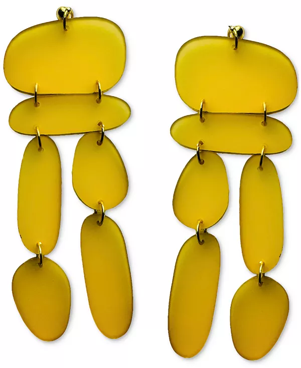 

Скульптурные серьги-подвески Harlow Swanky Designs, yellow