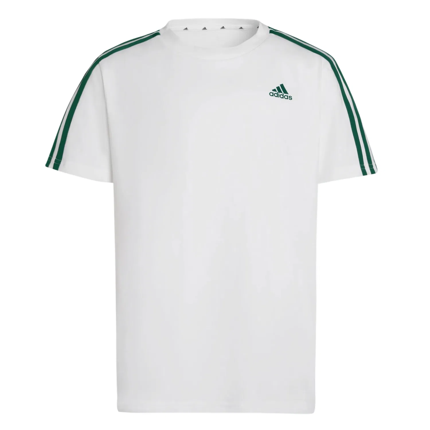 Футболка Essentials Cotton Kids' Adidas, White/Forest Green