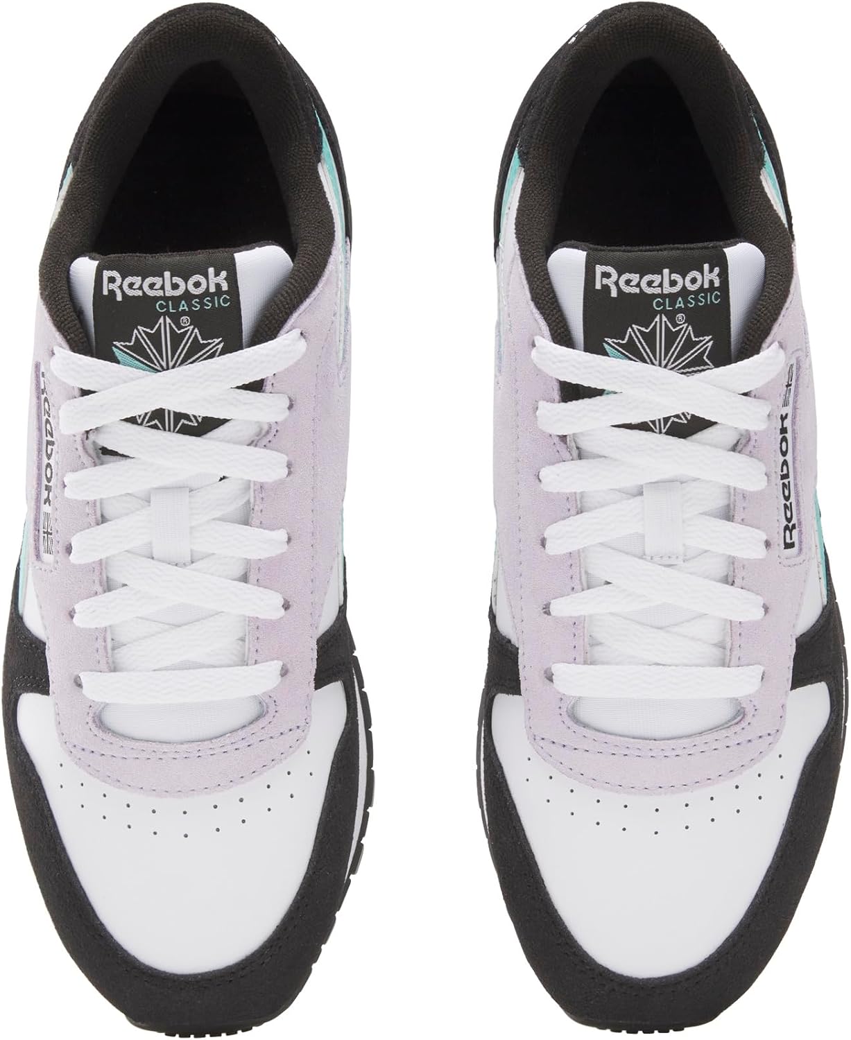Кроссовки Reebok Classic Leather для мужчин, белый/черный — фото 3