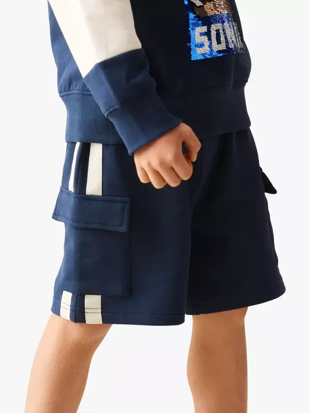 Детские шорты Kids' x Sonic Stripe, синие Angel & Rocket — фото 4