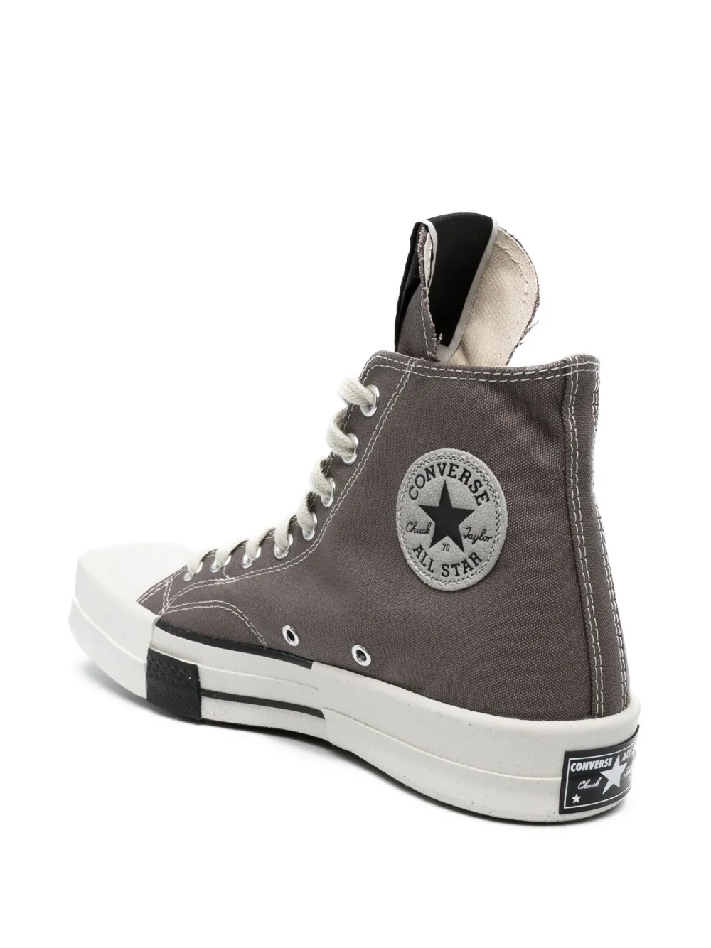 Высокие кроссовки Turbodrk из коллаборации с DRKSHDW Converse, серый — фото 3
