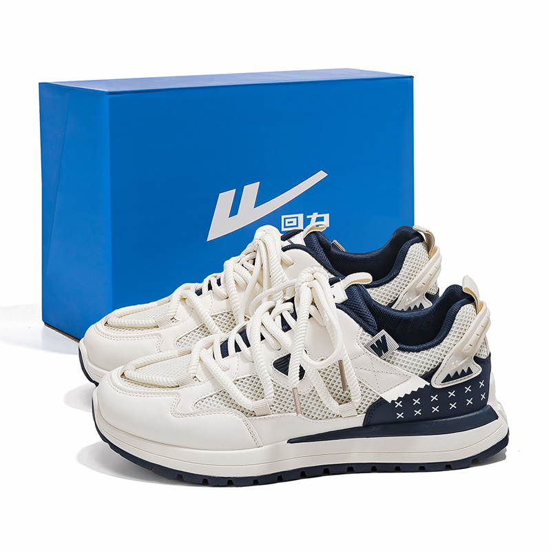 

WARRIOR Кроссовки low top Casual Shoes мужские beige dark blue