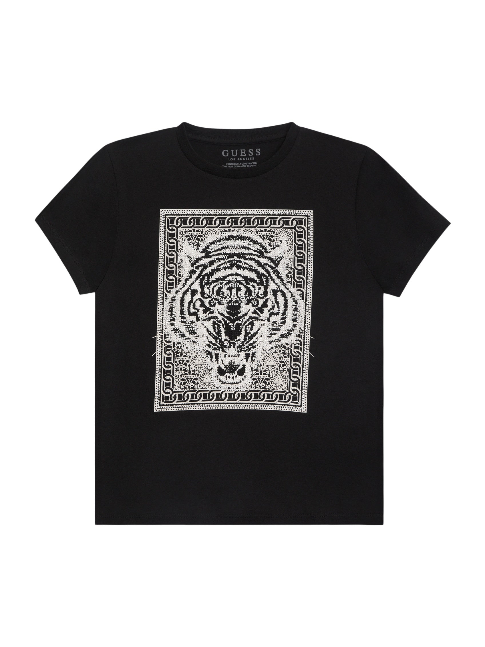 

Футболка Kobbs с круглым вырезом (размеры 7-16) Guess Factory, черный