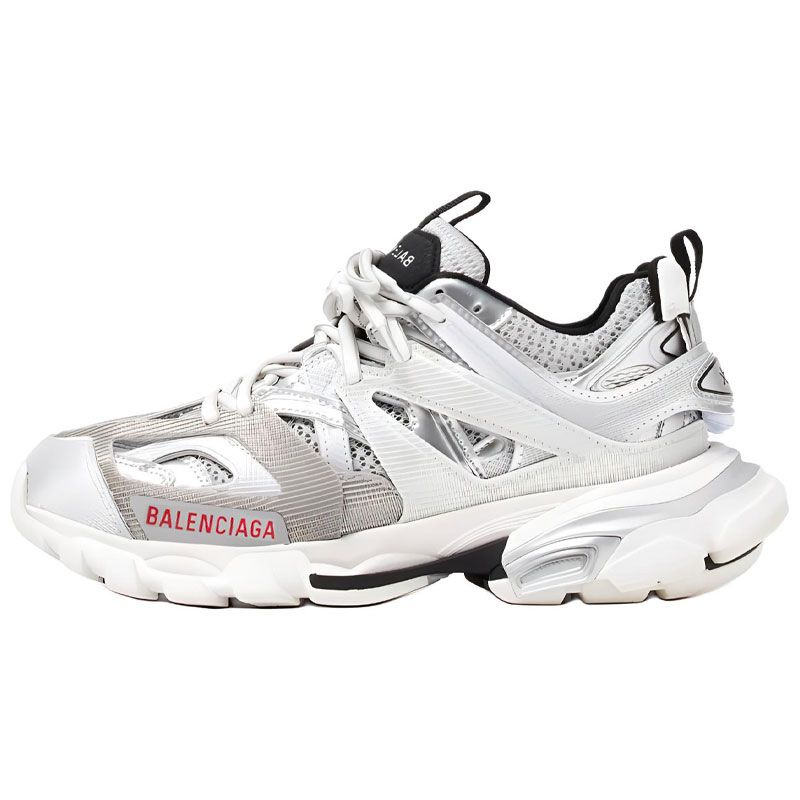 Balenciaga Трек низкие массивные кроссовки women's silver