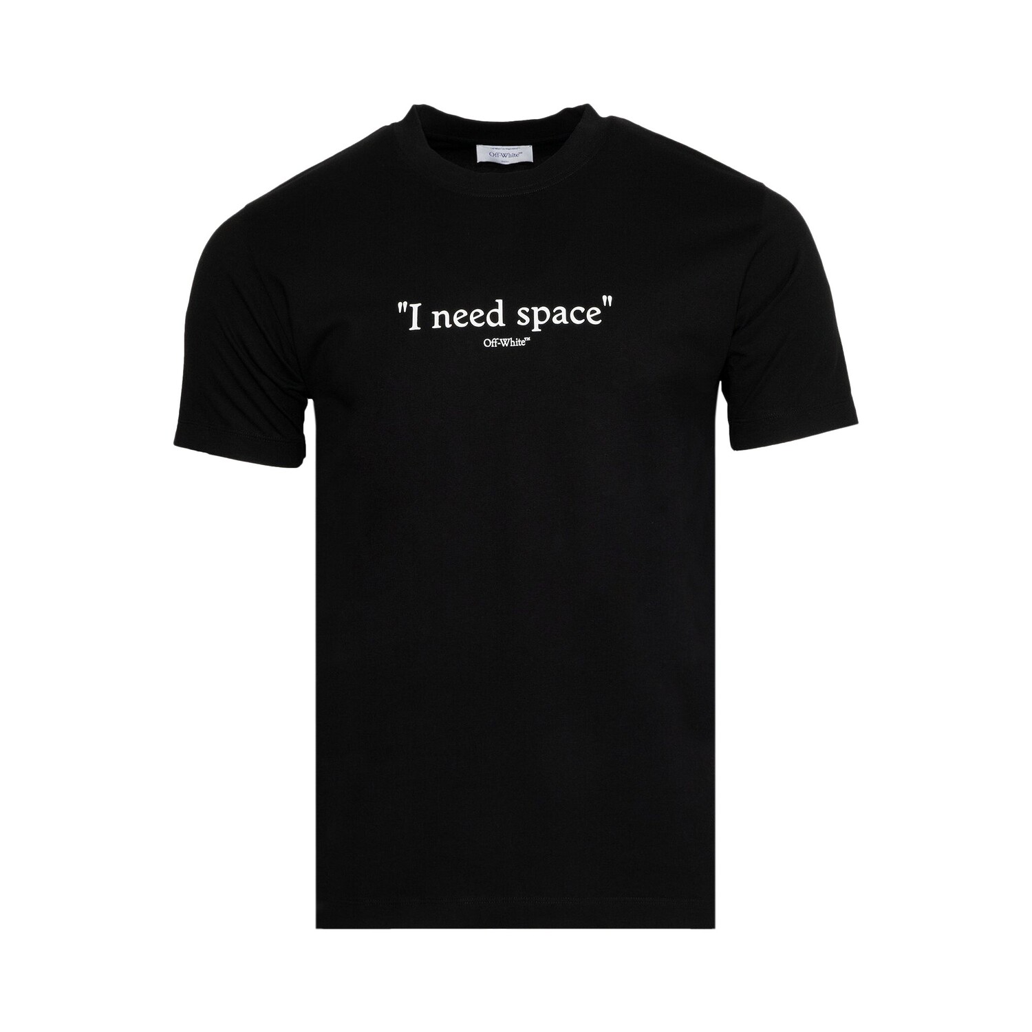 

Off-White Узкая футболка с короткими рукавами Give Me Space, цвет Черный/Белый