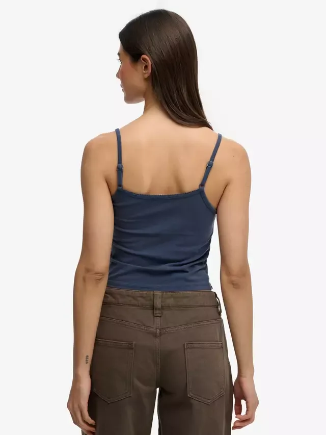 Топ Athletics Essentials Cami Top, Lauren Navy Superdry — фото 2
