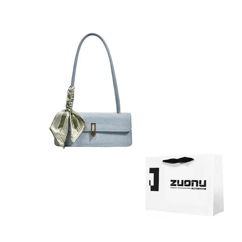 

ZUONU Плечевая сумка маленькая квадратная женская, Sky Blue