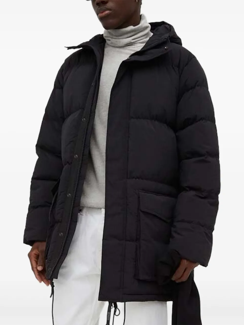 

Стеганая куртка с капюшоном Drykorn, черный