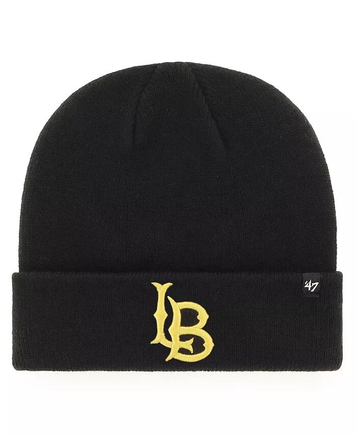 

Мужская черная шапка Cal State Long Beach The Beach Core с манжетами '47 Brand