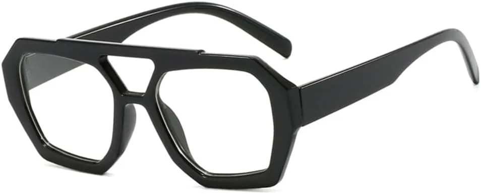 

Солнцезащитные очки UV400 с двойной перемычкой, градиентные цвета, для женщин и мужчин, для бега и занятий спортом на открытом воздухе UYPTK, Black Clear