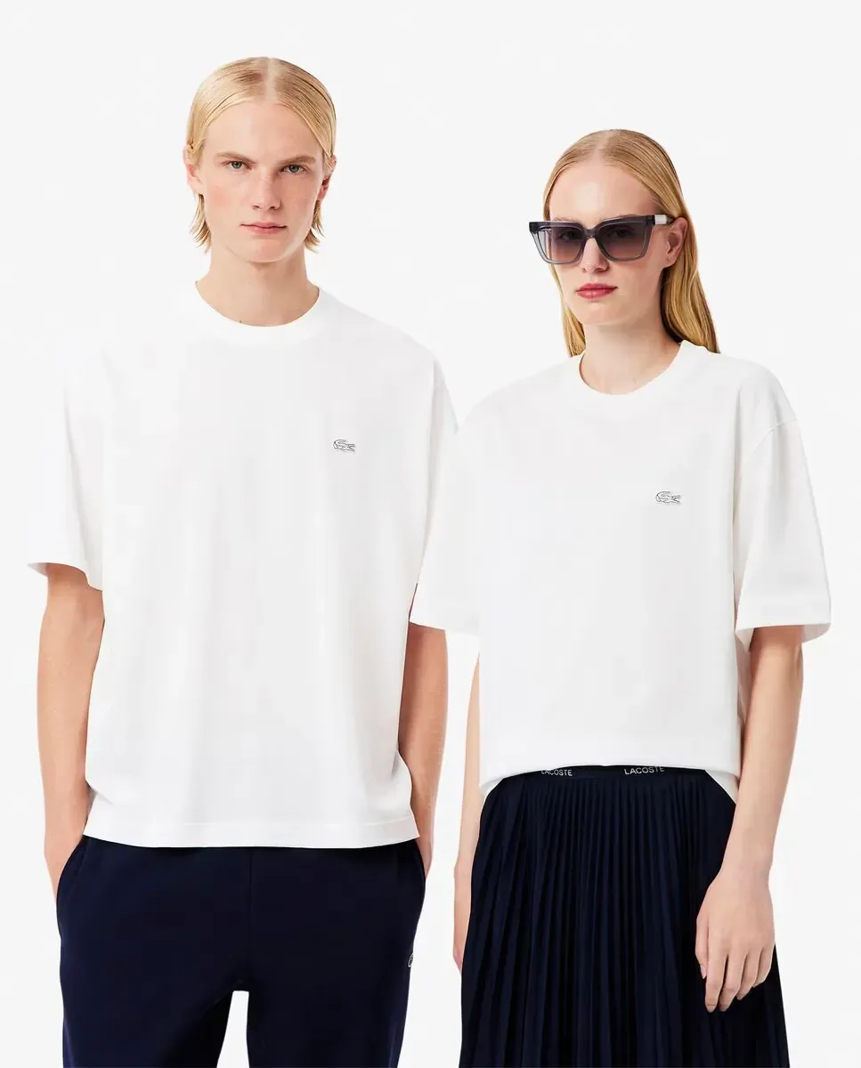 Унисекс футболка с коротким рукавом Lacoste, белый