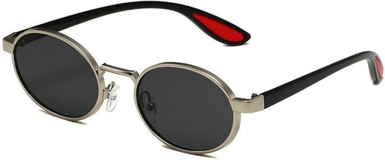 

Женские солнцезащитные очки Helena Fashion Oval в стиле 90-х, дизайнерские, с металлической оправой, популярные винтажные круглые очки для мужчин, защита от ультрафиолета UV400, C5