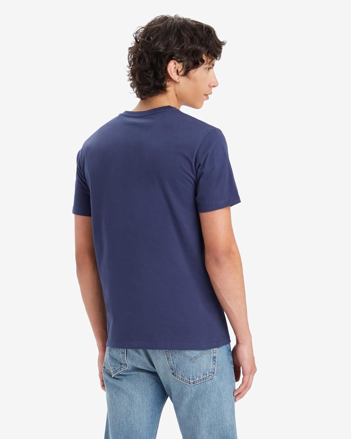 Мужская футболка Levi's стандартного кроя с коротким рукавом, синий — фото 2