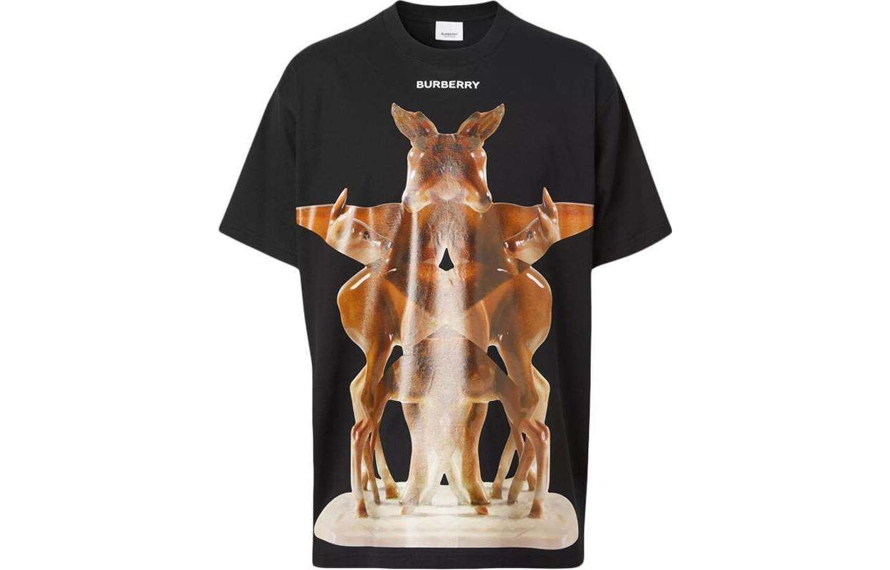 

Мужская футболка Burberry, цвет Black