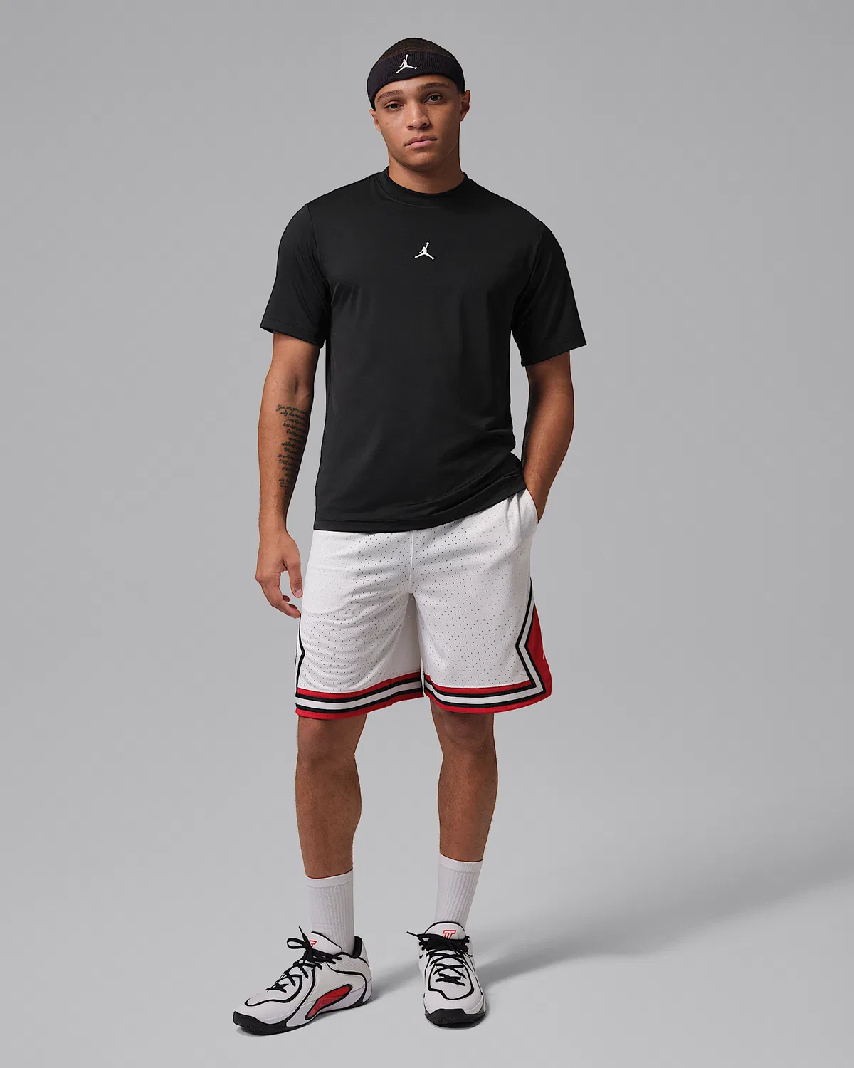Мужская футболка Dri-FIT с коротким рукавом Jordan Sport Essentials, Black — фото 4