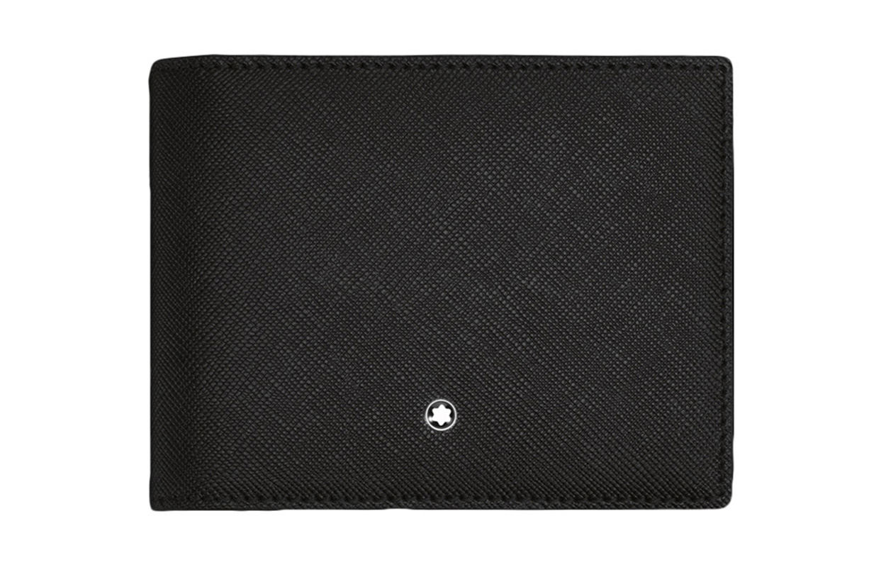

Кошелёк из кожи телёнка Full Grain мужской чёрный MONTBLANC