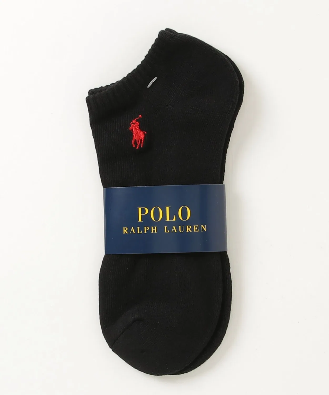 Носки низкие хлопковые смесовые Polo Ralph Lauren, пара, чёрный — фото 2